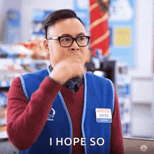 A hopeful nervous reaction GIF